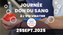 Collecte de sang à l'IFSI Vinatier 
