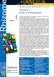N°16 - Territoires  limites et franchissements Juill.2004