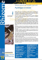 Rhizome 19 - Psychologues en tension Juin 2005