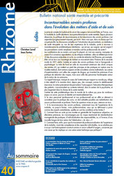 N°40 - Incontournables savoirs profanes dans l evolution des metiers d aide et de soin Nov.2010