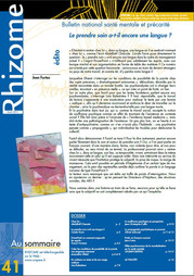 N°41 - Le prendre soin a t il encore une langue  Avr.2011