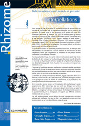 Rhizome n°1 - Interpellations Avril 2000