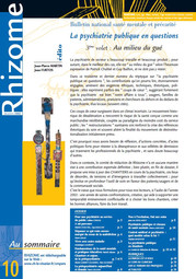 Rhizome 10 - La psychiatrie publique en questions. 3eme volet  Au milieu du gue Dec.2002