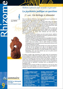 N°9 - La psychiatrie publique en questions. 2eme volet  Un heritage a reinventer Sept.2002