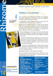 N°14 - Violences a la personne Janv.2004